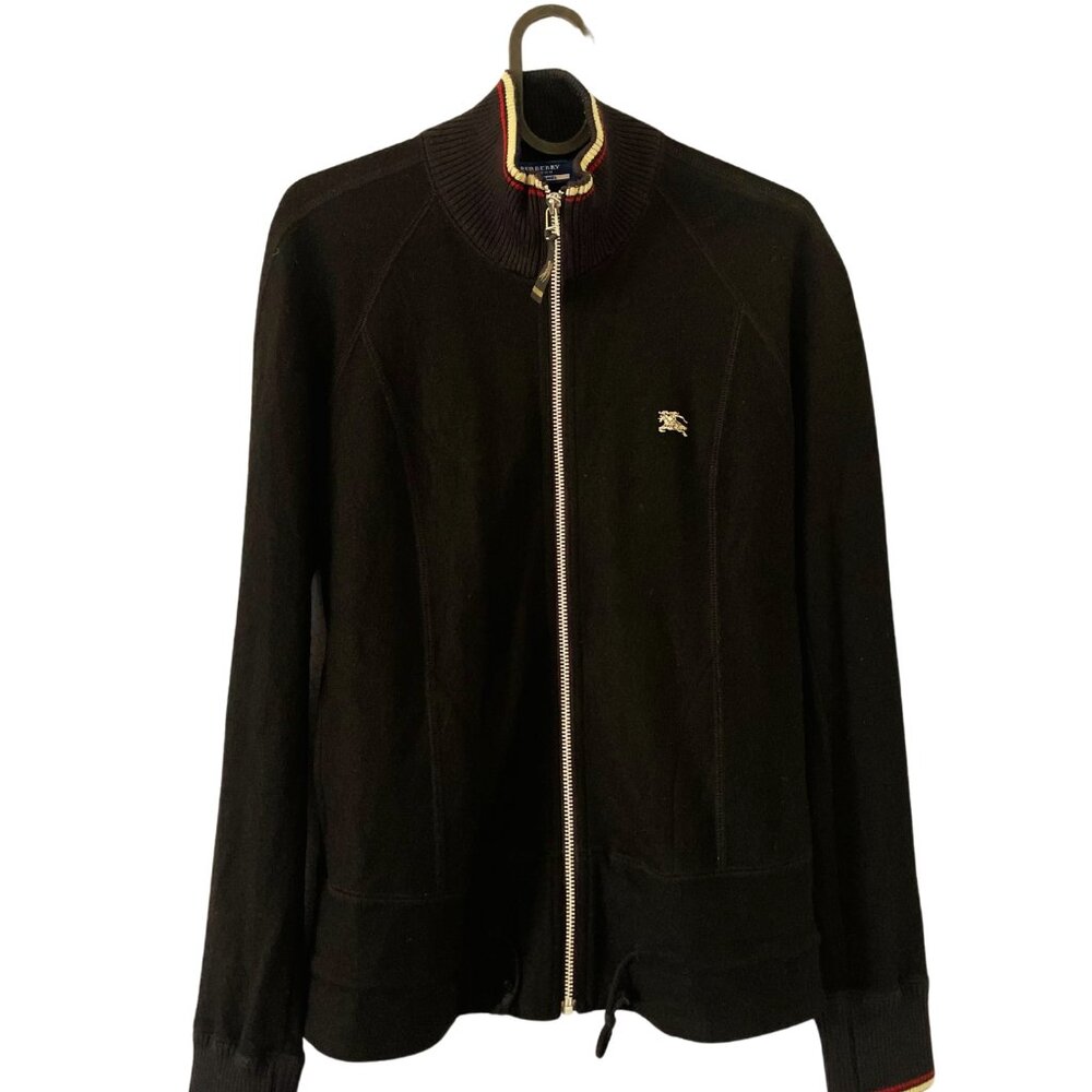 Burberry Blue Label Zip-Up Sweater Black – Size 38 (S)